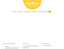 Tablet Screenshot of ludooproductions.com